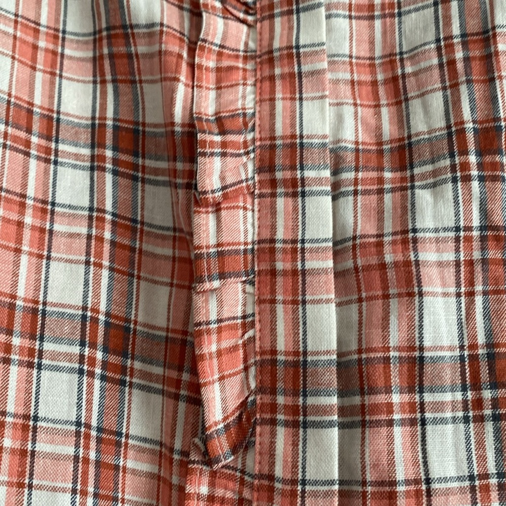 LOFT Ruffled Color Button Down Shirt - NEW - Picture 4 of 9